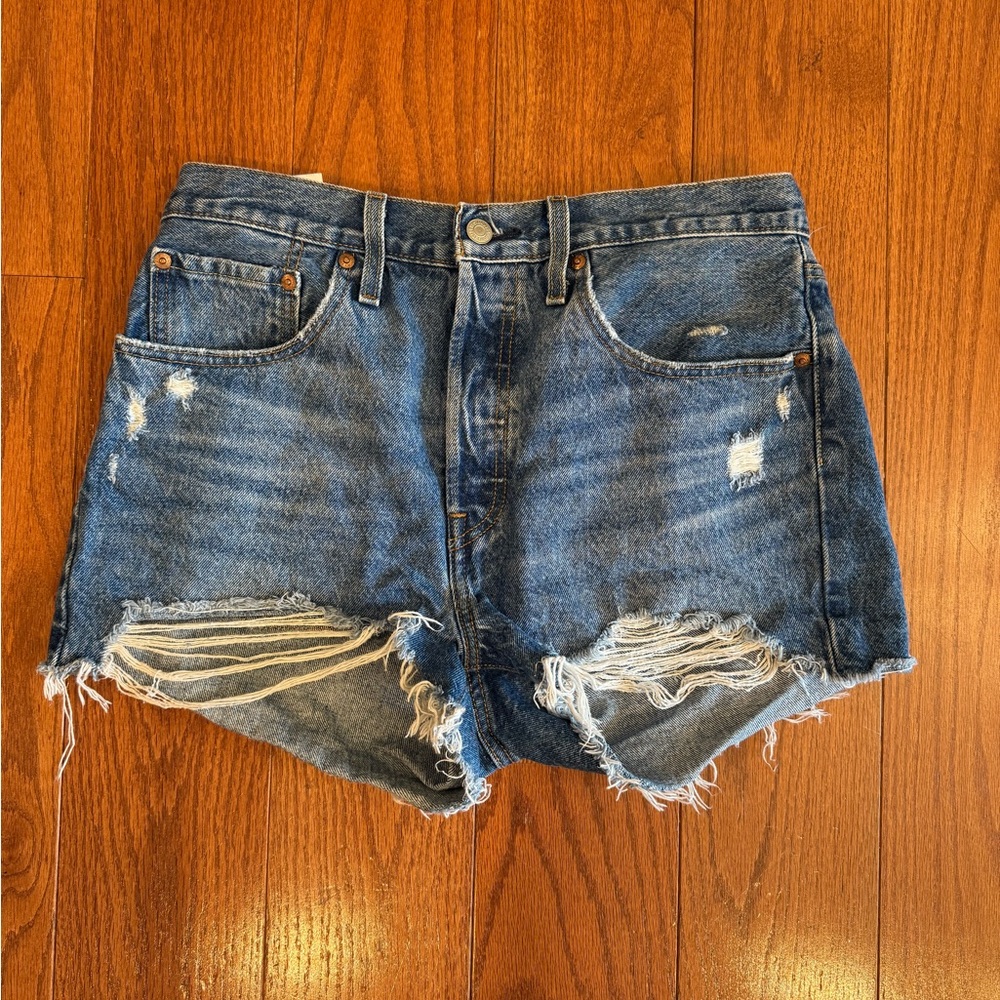 Women’s Levi denim cutoff shorts 501s